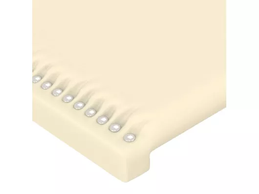 Kauf Unique Kopfteil mit Ohren Creme 183x23x78/88 cm Kunstleder Super Sparpreis