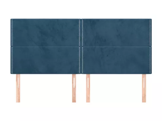 Kauf Unique Kopfteile 4 Stk. Dunkelblau 80x5x78/88 cm Samt Wochenangebot