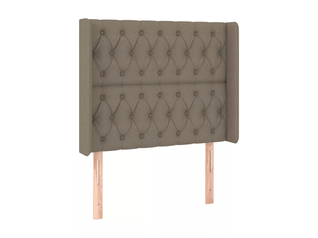 Kauf Unique LED Kopfteil Taupe 103x16x118/128 cm Stoff Kostenlose Rückgabe