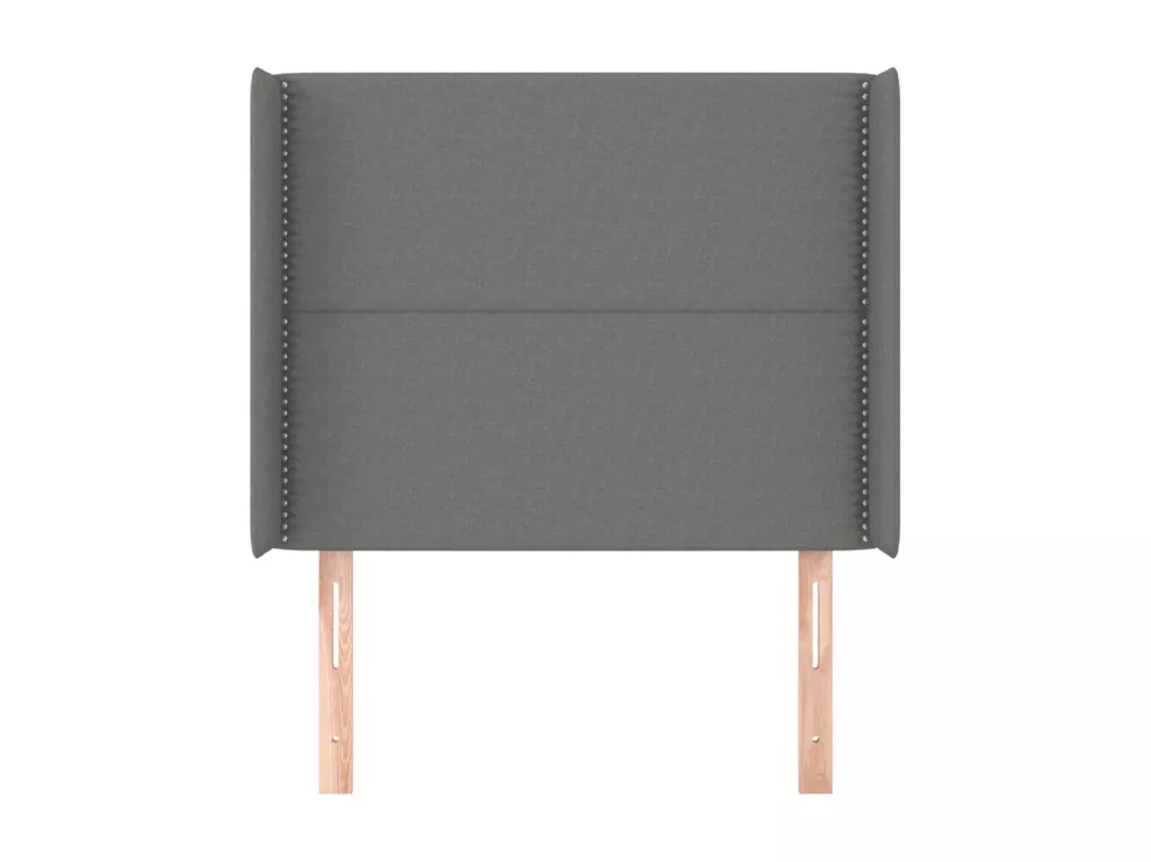 Kauf Unique Kopfteil mit Ohren Dunkelgrau 83x16x118/128 cm Stoff JETZT KAUFEN