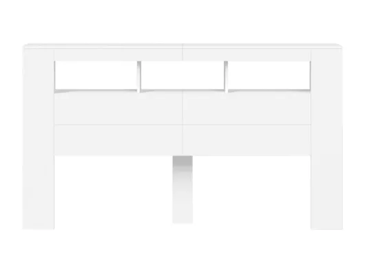 Kauf Unique LED-Kopfteil Weiß 180x18,5x103,5 cm Holzwerkstoff Bis zu 50% Rabatt