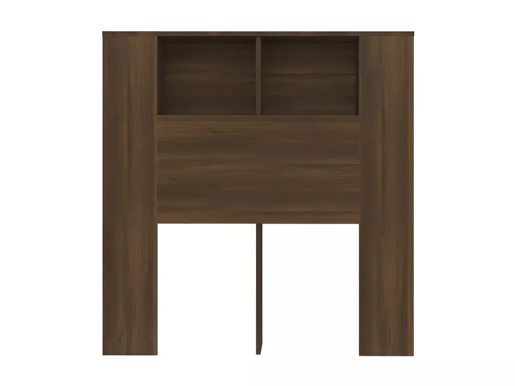 Kauf Unique Kopfteil mit Ablagen Braun Eichen-Optik 100x18,5x104,5 cm Bis zu 65% Rabatt