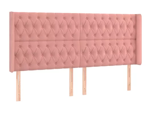Kauf Unique LED Kopfteil Rosa 183x16x118/128 cm Samt Riesige Rabatte