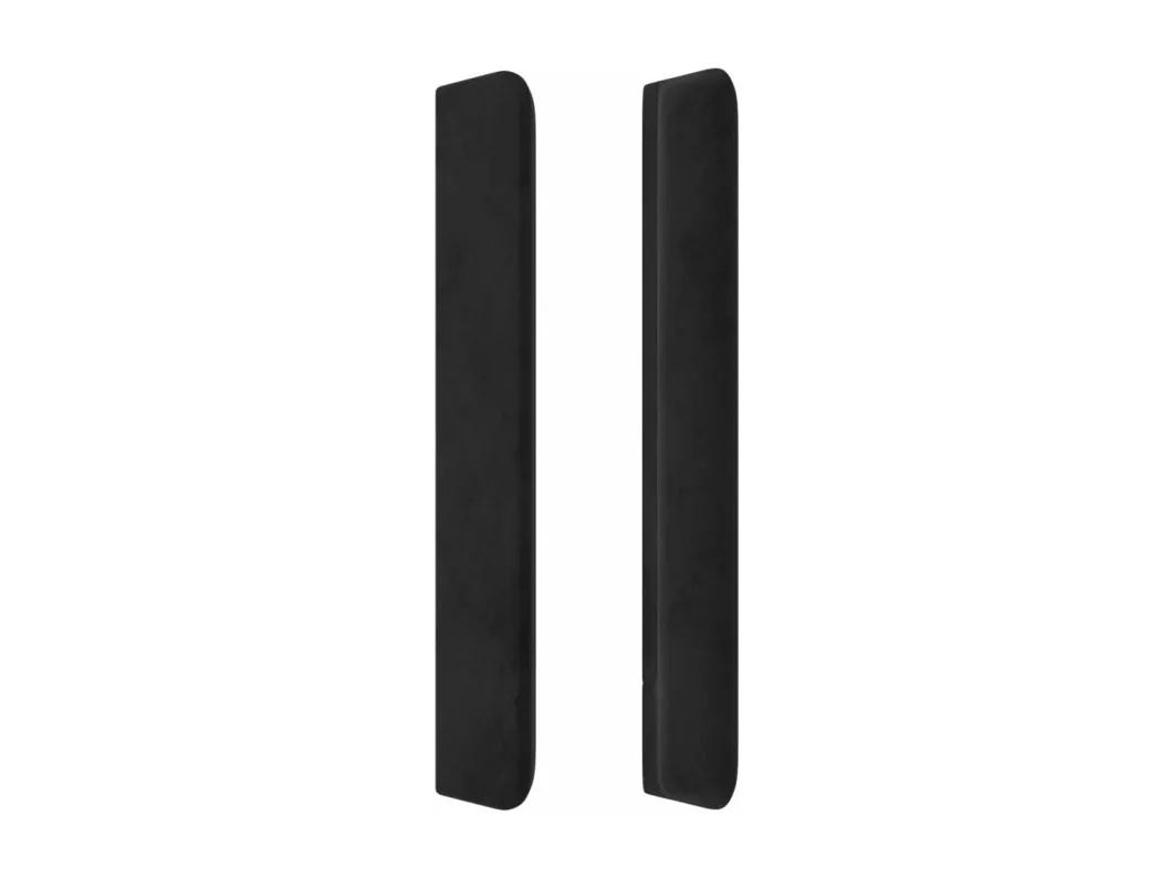 Kauf Unique Kopfteil mit Ohren Schwarz 93x16x118/128 cm Samt Kostenloser Versand international