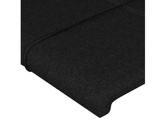 Kauf Unique Kopfteil mit Ohren Schwarz 83x23x118/128 cm Stoff Fabrikladen