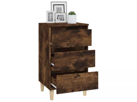 Kauf Unique Nachttisch Räuchereiche 40x35x70 cm Holzwerkstoff Begrenzt auf 3 Tage