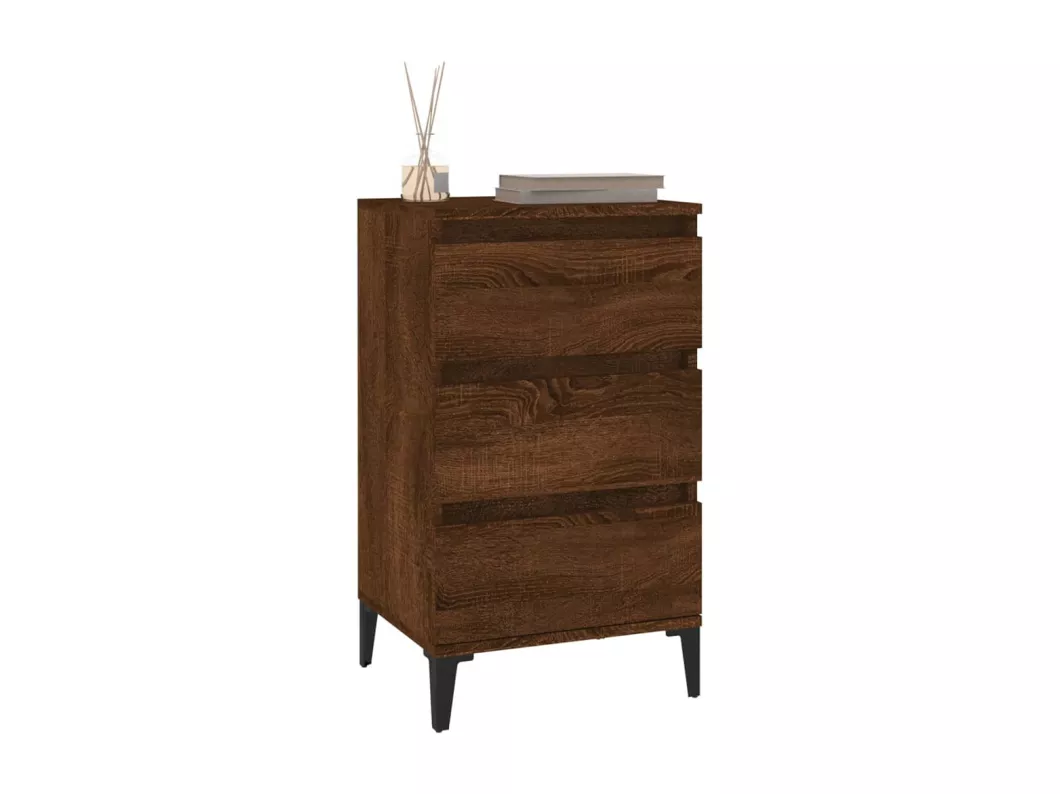 Kauf Unique Nachttisch Braun Eichen-Optik 40x35x70 cm Holzwerkstoff zollfrei