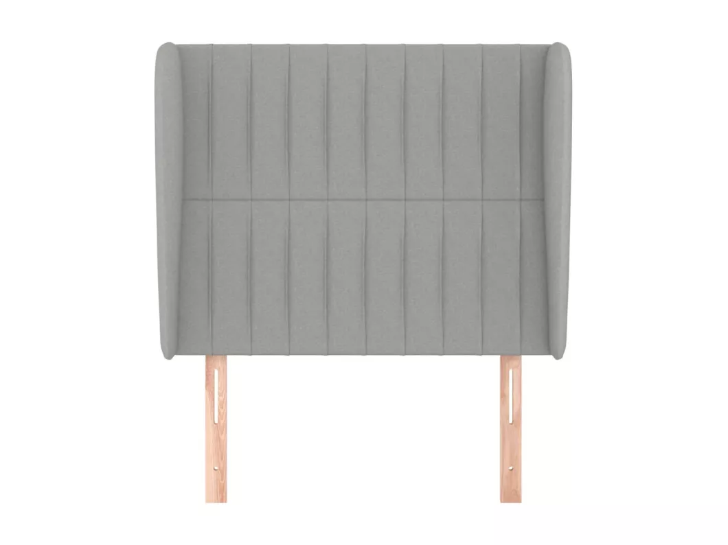 Kauf Unique Kopfteil mit Ohren Hellgrau 93x23x118/128 cm Stoff 2025
