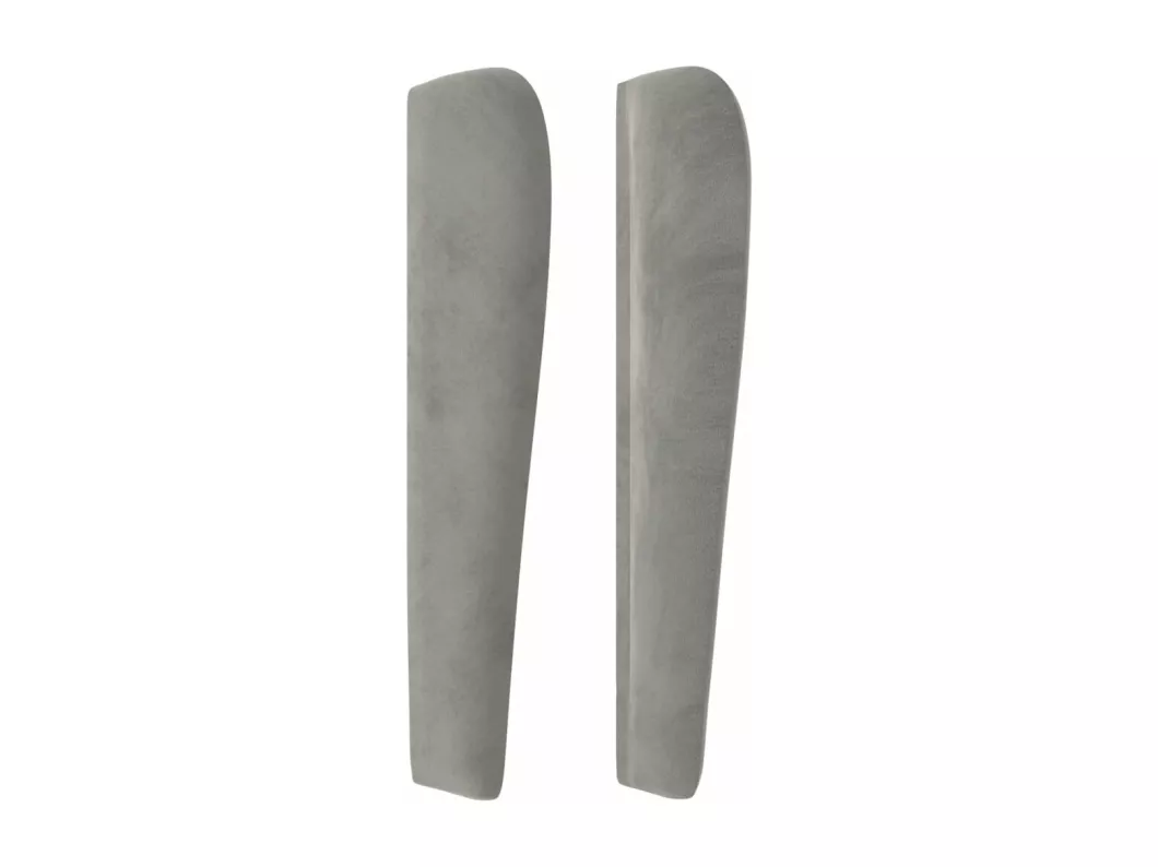 Kauf Unique Kopfteil mit Ohren Hellgrau 93x23x118/128 cm Samt Outlet
