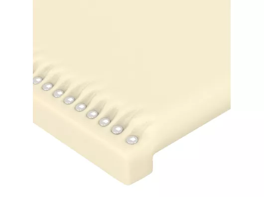 Kauf Unique LED Kopfteil Creme 80x5x118/128 cm Kunstleder im Angebot