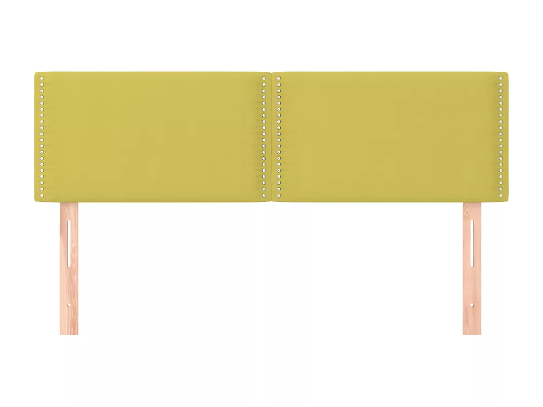 Kauf Unique Kopfteile 2 Stk. Grün 72x5x78/88 cm Stoff Schlussverkauf