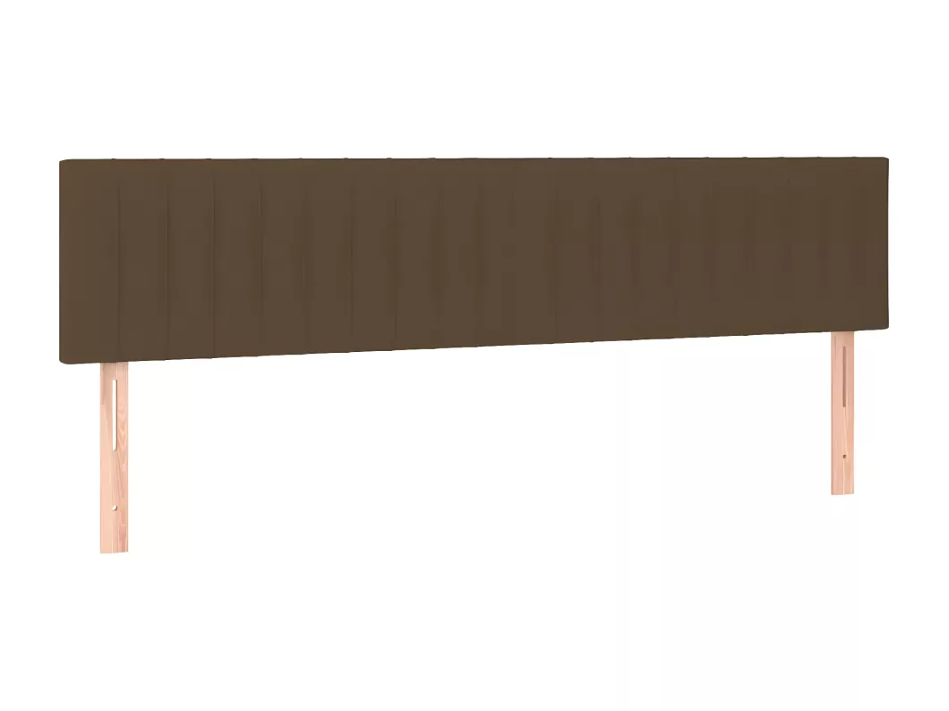 Kauf Unique LED Kopfteil Dunkelbraun 200x5x78/88 cm Stoff Günstiger Verkauf