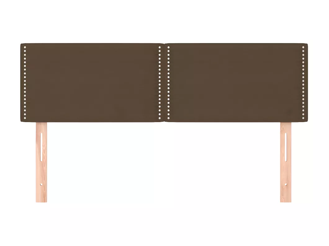 Kauf Unique Kopfteile 2 Stk. Dunkelbraun 72x5x78/88 cm Stoff Meist gekauft