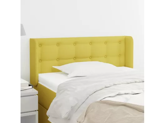 Kauf Unique Kopfteil mit Ohren Grün 103x16x78/88 cm Stoff Fabrik Onlineshop
