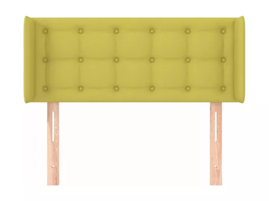 Kauf Unique Kopfteil mit Ohren Grün 103x16x78/88 cm Stoff Fabrik Onlineshop