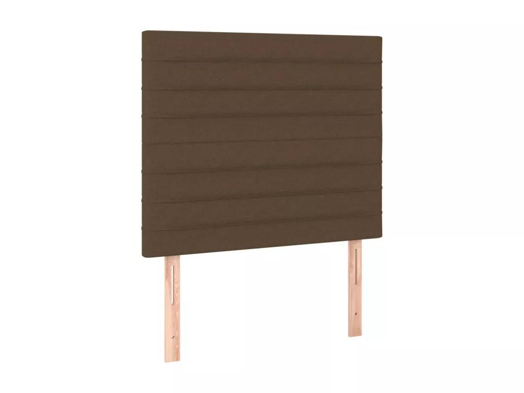 Kauf Unique LED Kopfteil Dunkelbraun 80x5x118/128 cm Stoff Online Shopping