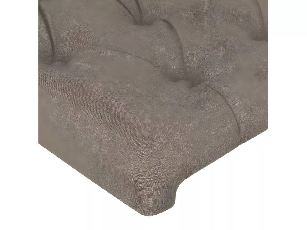 Kauf Unique Kopfteil Taupe 90x7x78/88 cm Stoff Preisnachlass