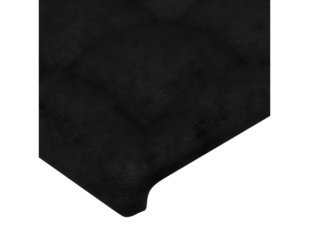 Kauf Unique Kopfteil Schwarz 90x5x78/88 cm Stoff Black Friday