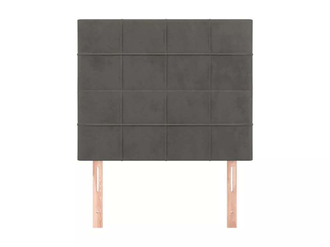 Kauf Unique Kopfteile 2 Stk. Dunkelgrau 80x5x78/88 cm Samt Valentinstagsangebot