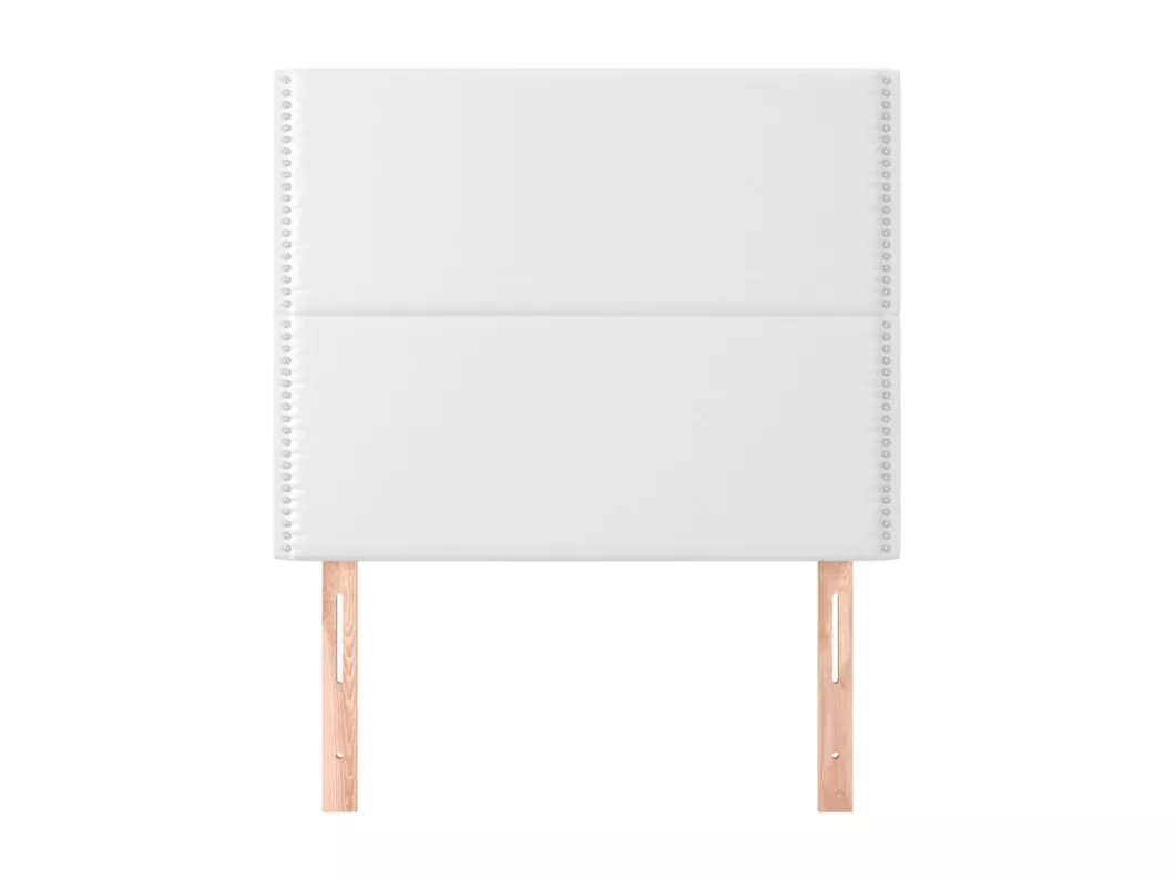 Kauf Unique Kopfteile 2 Stk. Weiß 100x5x78/88 cm Kunstleder Top Angebot