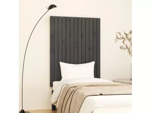 Kauf Unique Wand-Kopfteil Grau 82,5x3x110 cm Massivholz Kiefer