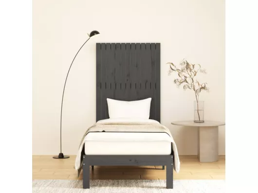 Kauf Unique Wand-Kopfteil Grau 82,5x3x110 cm Massivholz Kiefer Neueste Mode