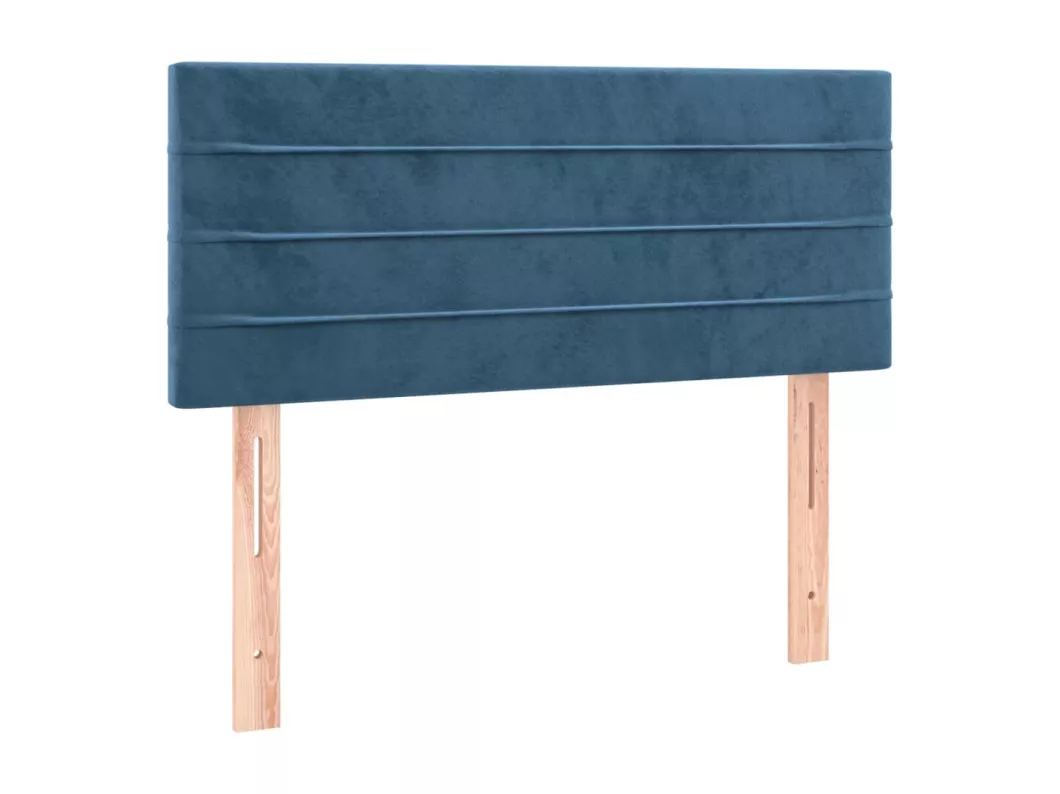 Kauf Unique LED Kopfteil Dunkelblau 80x5x78/88 cm Samt Neuheiten