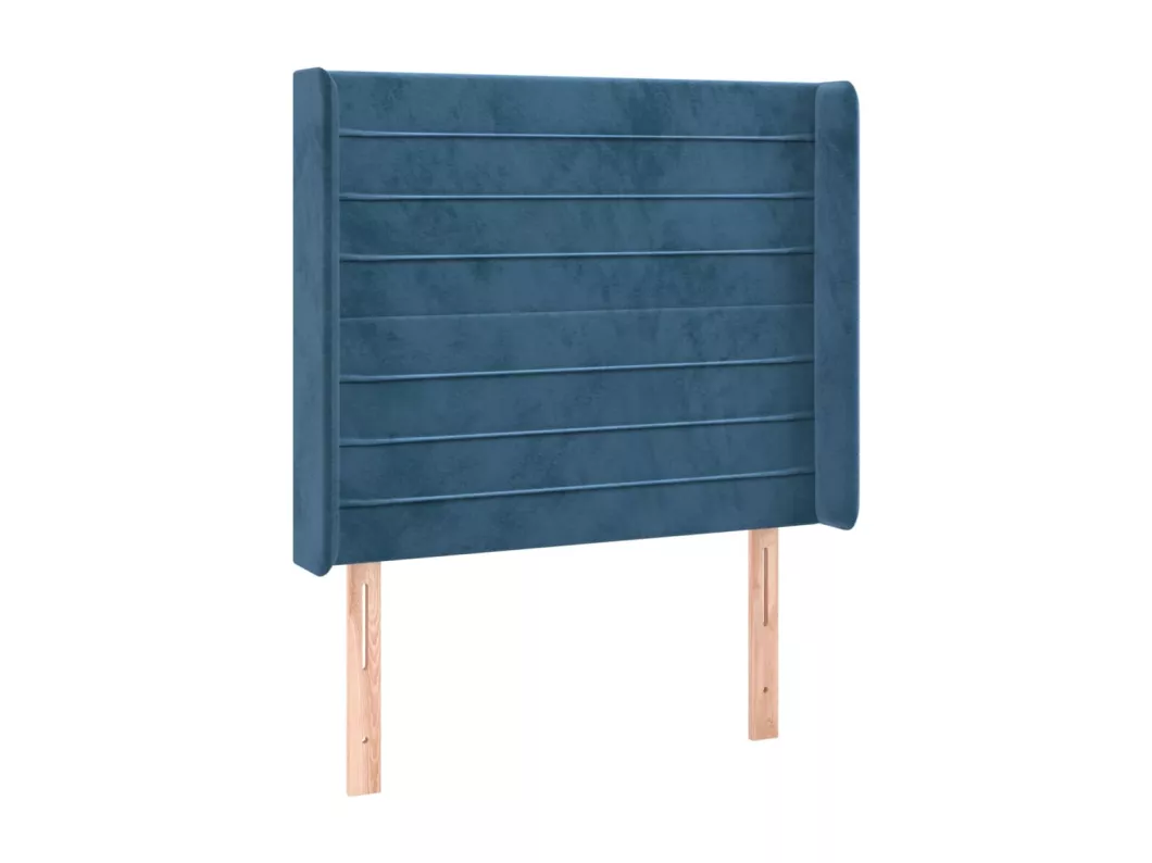 Kauf Unique LED Kopfteil Dunkelblau 83x16x118/128 cm Samt Bestseller