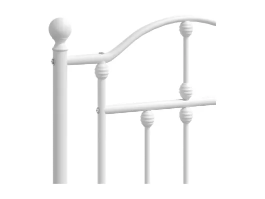 Kauf Unique Kopfteil Metall Weiß 193 cm Räumungsverkauf