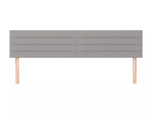 Kauf Unique Kopfteile 2 Stk. Hellgrau 100x5x78/88 cm Stoff Sonderangebote