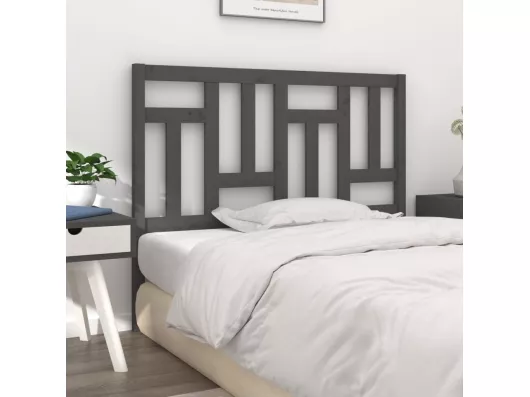 Kauf Unique Kopfteil Grau 185,5x4x100 cm Massivholz Kiefer VIP-Rabatte