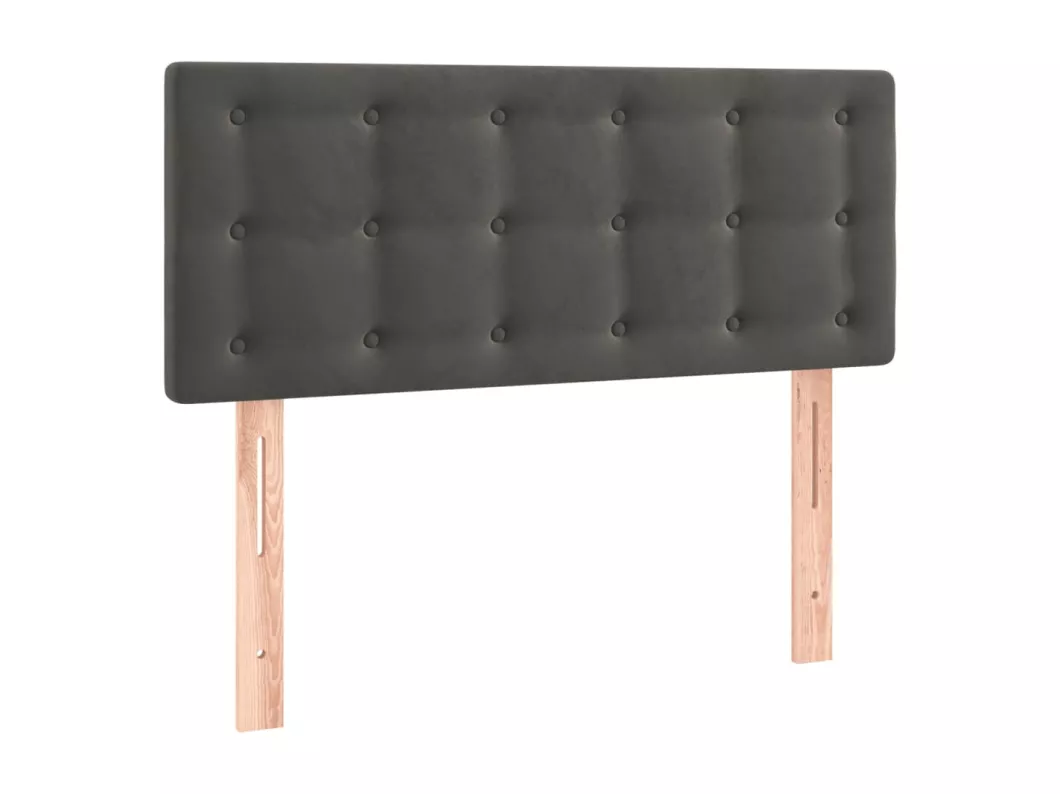 Kauf Unique LED Kopfteil Dunkelgrau 100x5x78/88 cm Samt Kostenlose Rückgabe