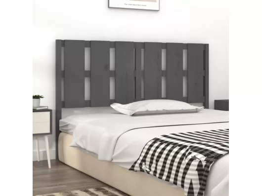 Kauf Unique Bett-Kopfteil Grau 155,5x4x100 cm Massivholz Kiefer Begrenzte Freigabe