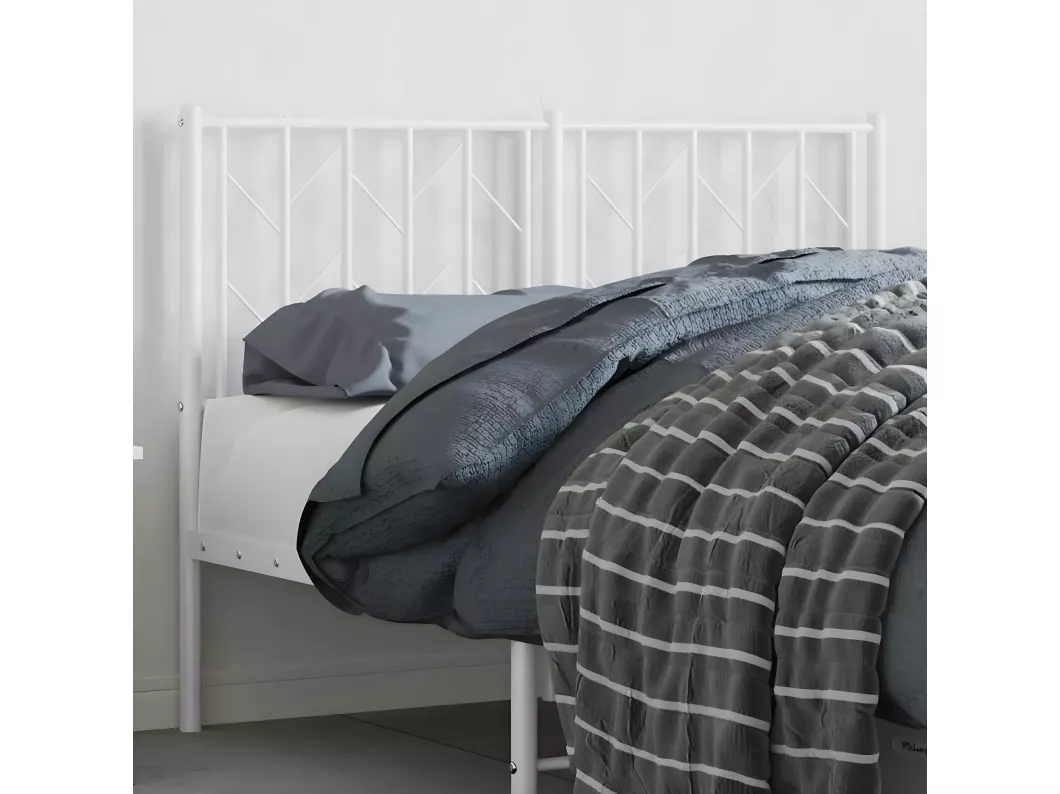 Kauf Unique Kopfteil Metall Weiß 120 cm