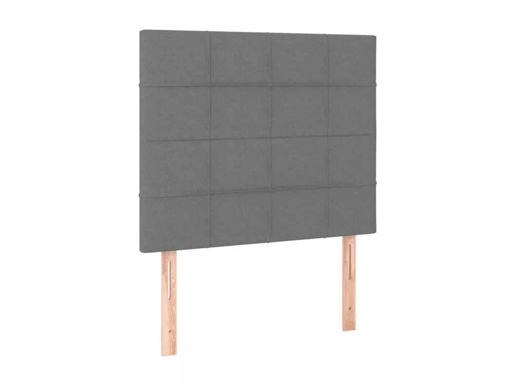 Kauf Unique LED Kopfteil Dunkelgrau 80x5x118/128 cm Stoff Neueste Stile
