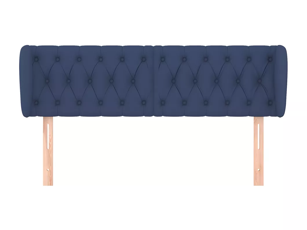 Kauf Unique Kopfteil mit Ohren Blau 163x23x78/88 cm Stoff Letzter Tag