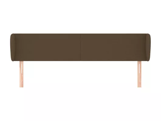 Kauf Unique Kopfteil mit Ohren Dunkelbraun 183x23x78/88 cm Stoff Vierteljährliche Förderung