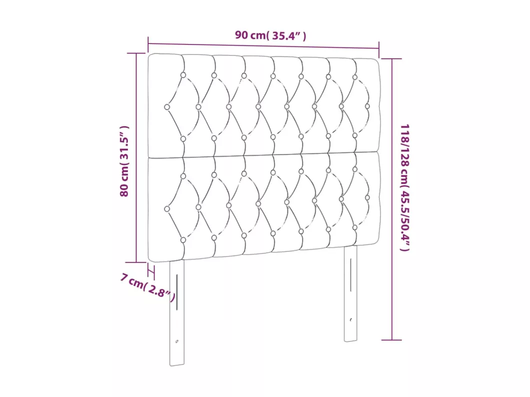 Kauf Unique LED Kopfteil Dunkelgrau 90x7x118/128 cm Samt Bis zu 55% Rabatt