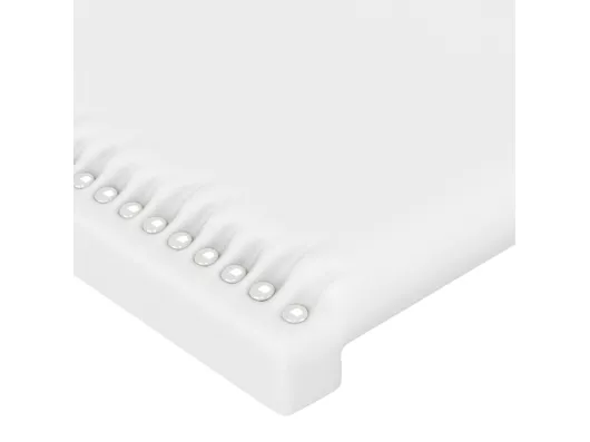 Kauf Unique LED Kopfteil Weiß 80x5x78/88 cm Kunstleder Super Rabatt