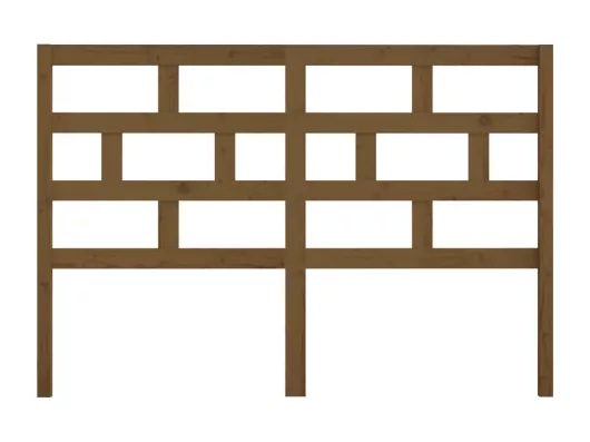 Kauf Unique Kopfteil Honigbraun 146x4x100 cm Massivholz Kiefer Outlet