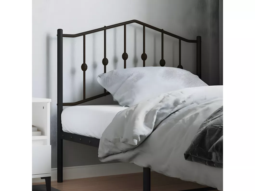Kauf Unique Kopfteil Metall Schwarz 100 cm