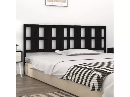Kauf Unique Kopfteil Schwarz 205,5x4x100 cm Massivholz Kiefer Meist gekauft