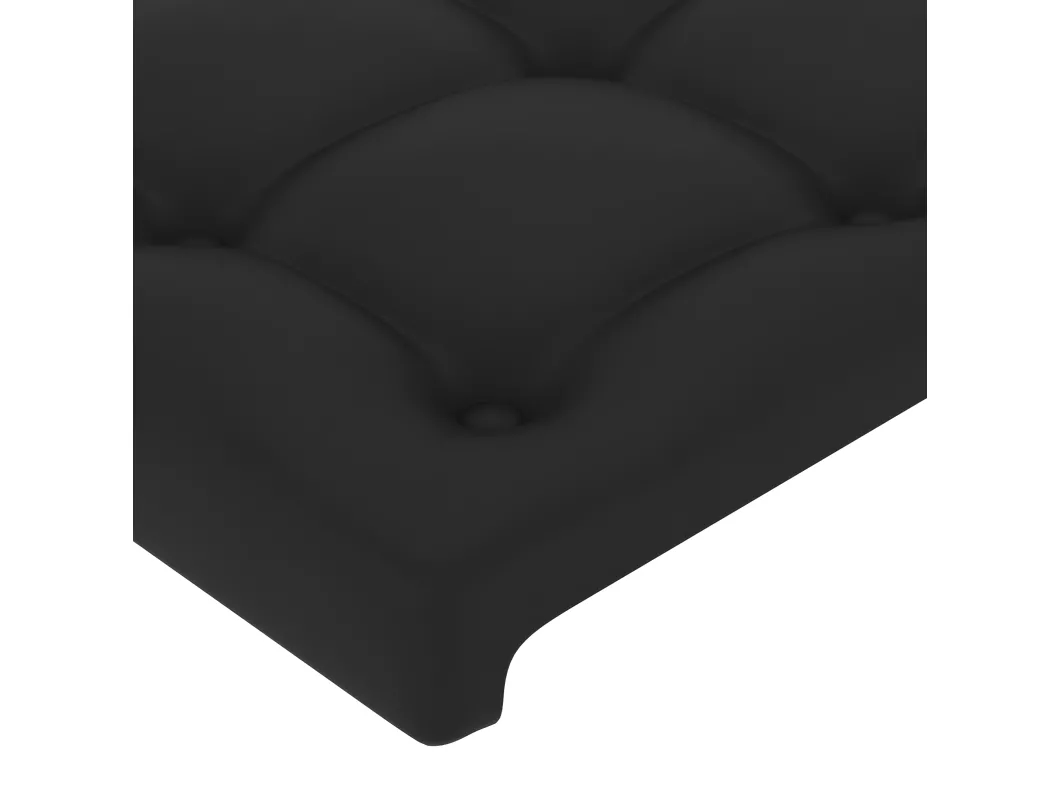 Kauf Unique Kopfteil Schwarz 100x5x78/88 cm Kunstleder Kostenloser Versand
