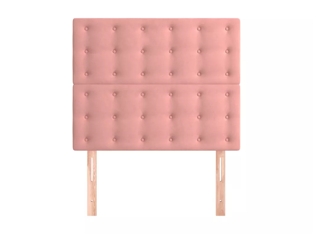 Kauf Unique Kopfteile 2 Stk. Rosa 90x5x78/88 cm Samt Limitierter Zeitrabatt