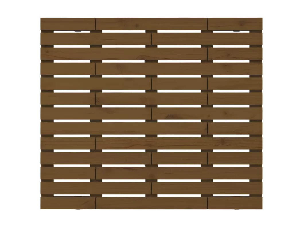 Kauf Unique Wand-Kopfteil Honigbraun 141x3x91,5 cm Massivholz Kiefer Sonderangebot
