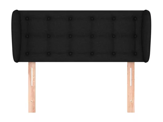 Kauf Unique Kopfteil mit Ohren Schwarz 93x23x78/88 cm Stoff Günstig kaufen