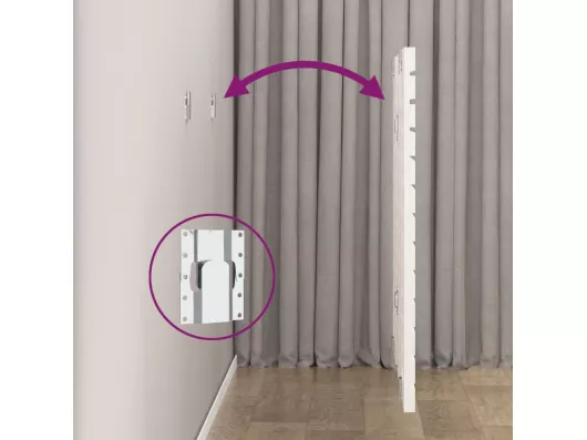 Kauf Unique Wand-Kopfteil Weiß 126x3x91,5 cm Massivholz Kiefer Flash Sale