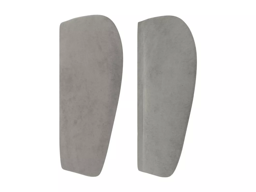 Kauf Unique Kopfteil mit Ohren Hellgrau 147x23x78/88 cm Samt Begrenztes Angebot