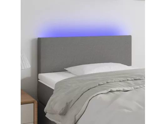 Kauf Unique LED Kopfteil Dunkelgrau 90x5x78/88 cm Stoff Online Shopping
