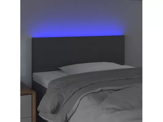 Kauf Unique LED Kopfteil Dunkelgrau 90x5x78/88 cm Stoff Online Shopping